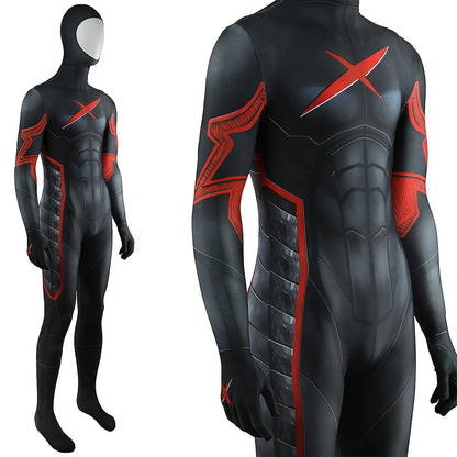 Anime X-Red Boys Teen Costume Cosplay Superhero Zentai Bodysuit Spandex Men Halloween Costume Adult Kids