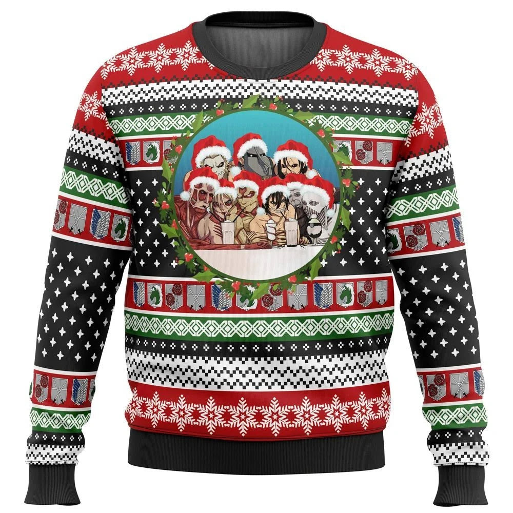 Christmas Sweater Christmas Gift Santa Claus Pullover Men 3D Sweatshirt And Top Autumn And Winter Clothi