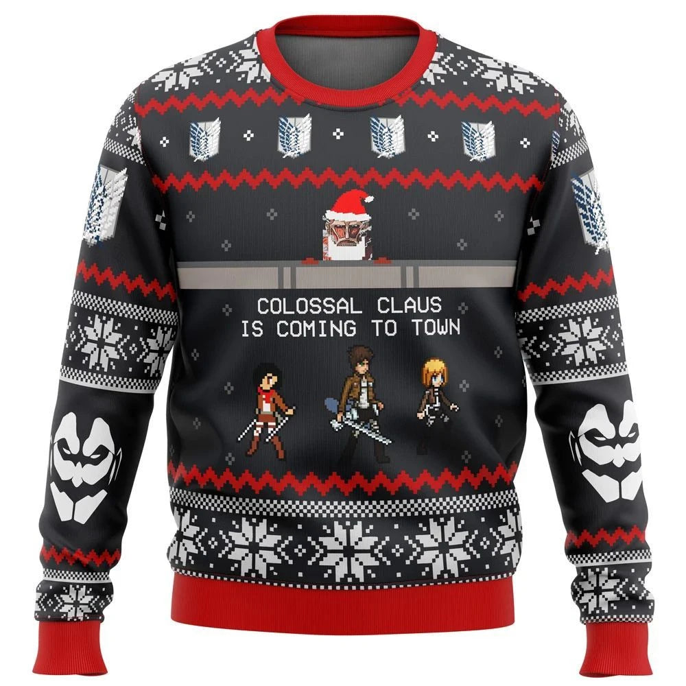 Christmas Sweater Christmas Gift Santa Claus Pullover Men 3D Sweatshirt And Top Autumn And Winter Clothi