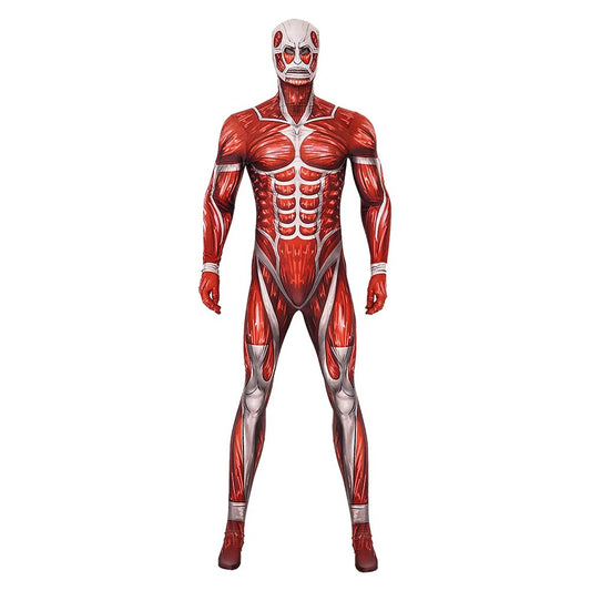 Attack on Titan Cosplay Costume Jumpsuit Mask Outfits Halloween Carnival Suit For Man Role Play