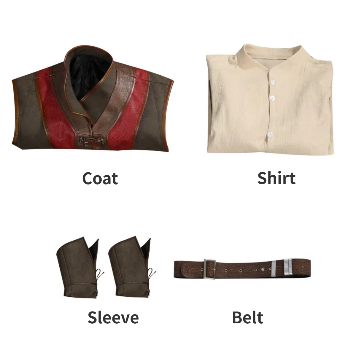 Wyll Cosplay Costume Baldur's Gate 3 Full Set with Coat Shirt Pants Custom Size Available