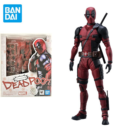 Original Anime Figure SHFiguarts Deadpool Action Figure Superhero Series Toys for Kids Gift Collectible Model Ornaments