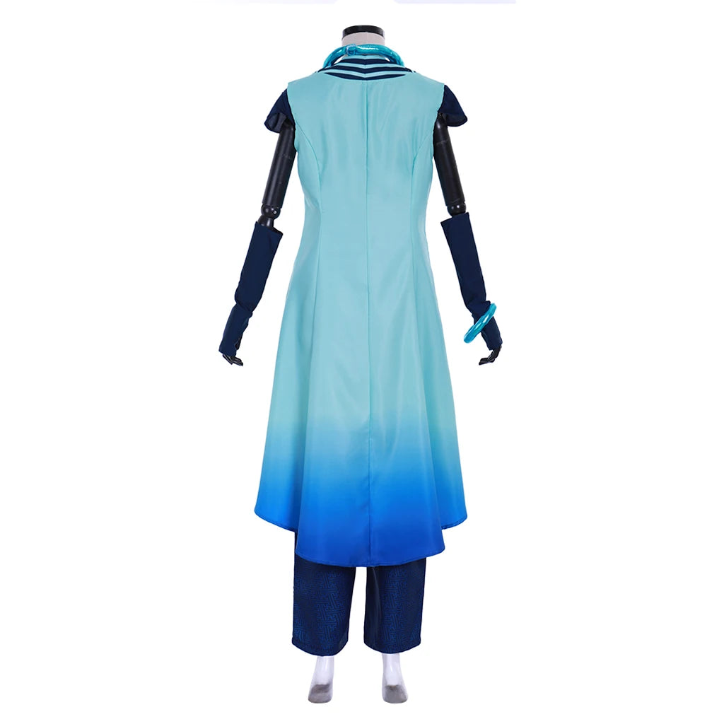 Beauregard Lionett Cosplay Critical Role Costume Women Blue Fancy Uniform Suit Halloween Carnival Party Battle Outfits Comic Con