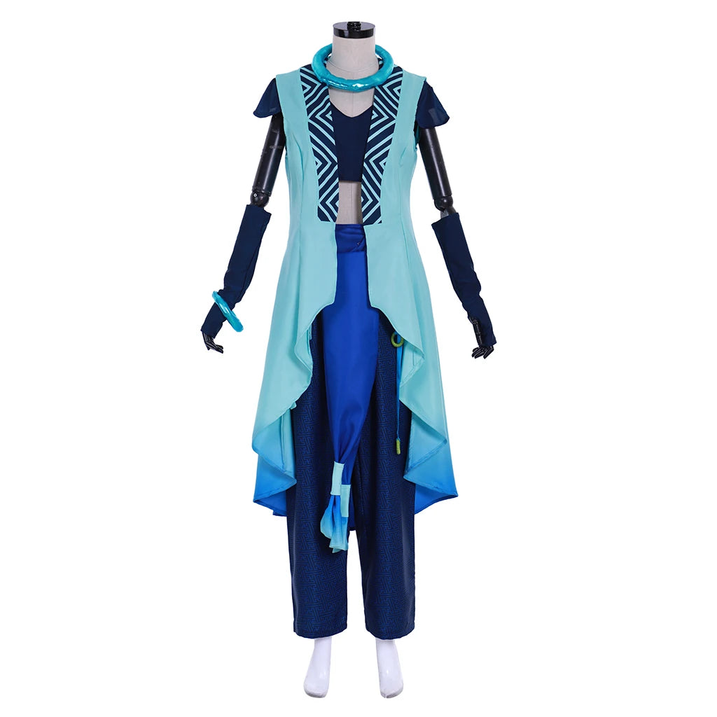 Beauregard Lionett Cosplay Critical Role Costume Women Blue Fancy Uniform Suit Halloween Carnival Party Battle Outfits Comic Con