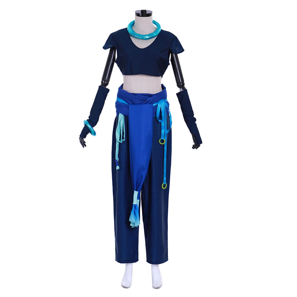 Beauregard Lionett Cosplay Critical Role Costume Women Blue Fancy Uniform Suit Halloween Carnival Party Battle Outfits Comic Con