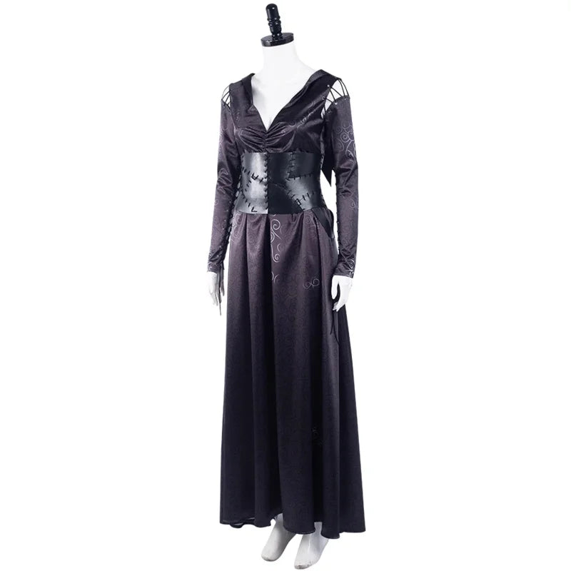 Bellatrix Lestrange Cosplay Costume Halloween Carnival Dress Suit