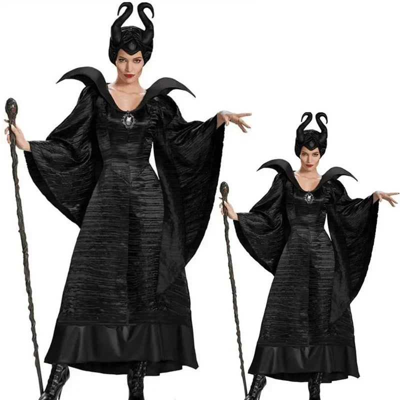 Black Witch Costume Halloween Party Show Costume Export Game Uniform Maleficent  Anime Cosplay Halloween Costumes for Women