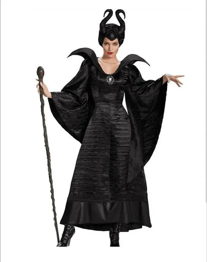 Black Witch Costume Halloween Party Show Costume Export Game Uniform Maleficent  Anime Cosplay Halloween Costumes for Women