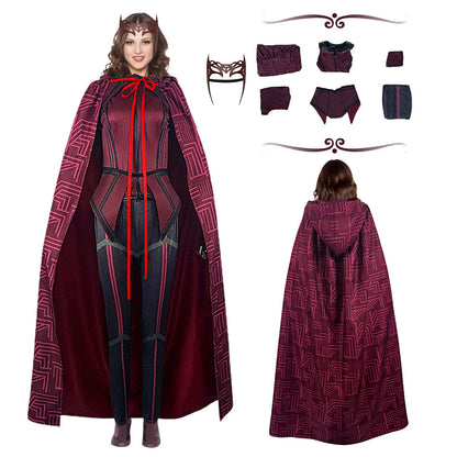 Scarlet Witch Cosplay Costume for Women Carnival Suit Mask Custom Made Halloween Costume High Quality