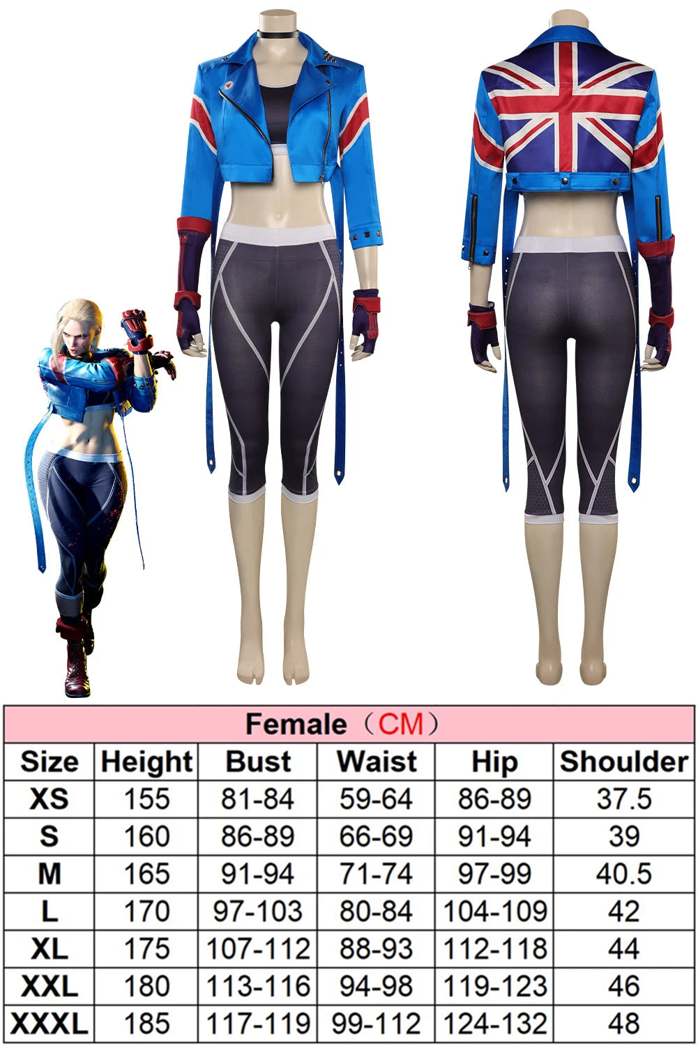 Cammy Cosplay Women Costume Anime Fighter Game SF 6 Halloween Carnival Party Clothes Female Disguise Roleplay Fantasia Outfits