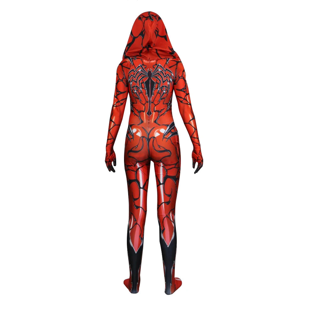 Spider Women Costume Cosplay Girls Dress Up Superhero Halloween Cosplay Costume Jumpsuit Bodysuit Zenzai Suit