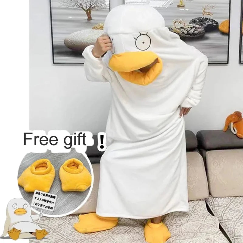 Cartoon Pajamas Funny Gintama Elizabeth Cosplay Women Men Sleep Blanket Nightgown Anime Sleeping Bag and Shoes Plus Size Costume