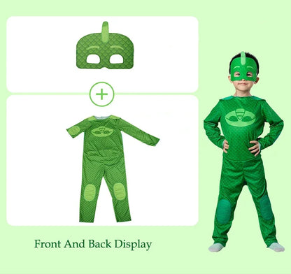 Cartoon Pj Cosplay Costume Anime Figure Dressing Clothes Christmas Halloween Birthday Party For Boy Girl Kids Accessories Gifts