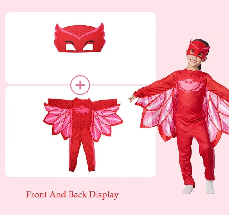 Cartoon Pj Cosplay Costume Anime Figure Dressing Clothes Christmas Halloween Birthday Party For Boy Girl Kids Accessories Gifts