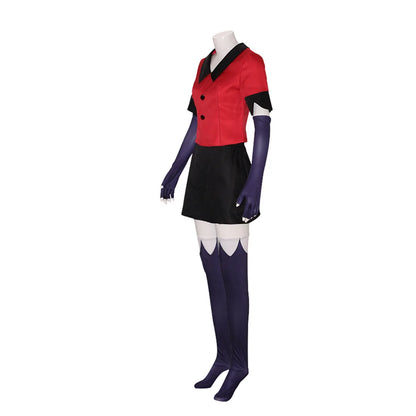 Charlie Morningstar Vaggie Cosplay Hazbin Cos Hotel Fantasia Costume Disguise Adult Women Uniform Dress Halloween Suit