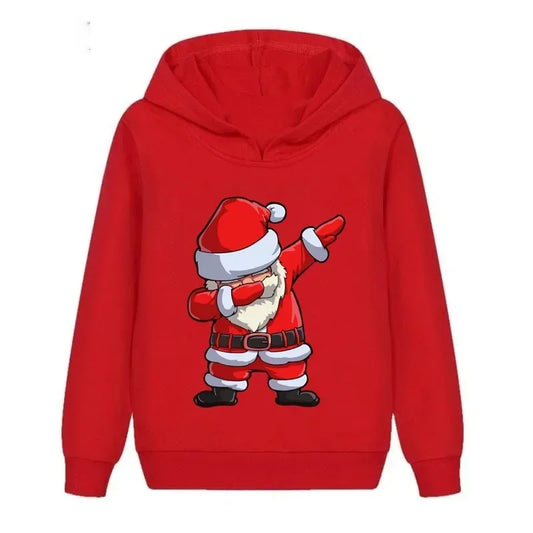 Christmas Hoodies Santa Claus Printed Men Woman Oversized Y2k Hoodie Streetwear Sweatshirts Harajuku Pullovers Unisex Clothing