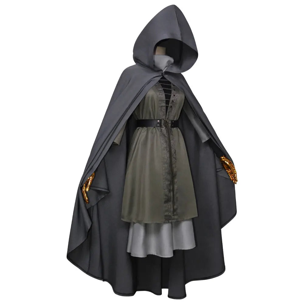 Cos Suit Fireproof Female Old Man Ring Hooded Cloak Cosplay Full Set of Games Elden French Ring Melina