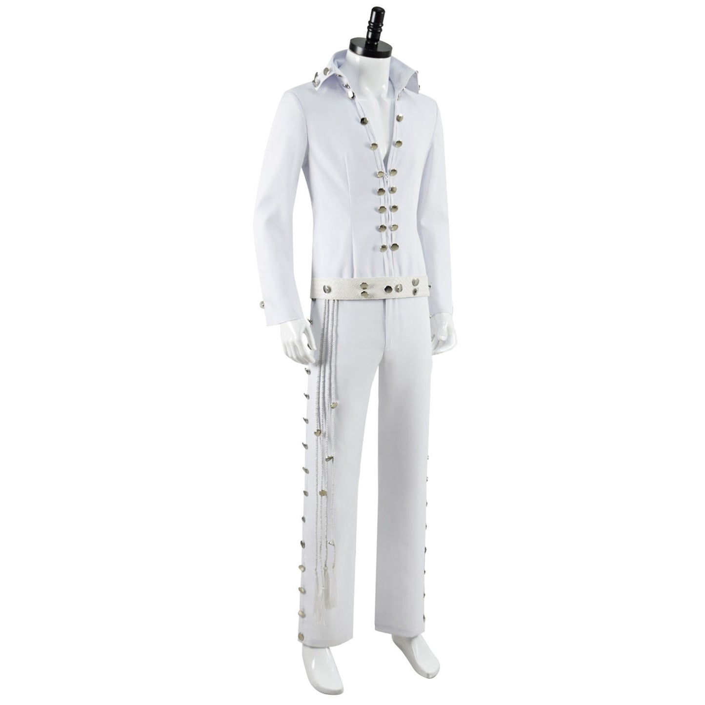 Movie Presley Cosplay Costume Adult Men White  Shirt  Pants Suits Halloween Carnival Costume