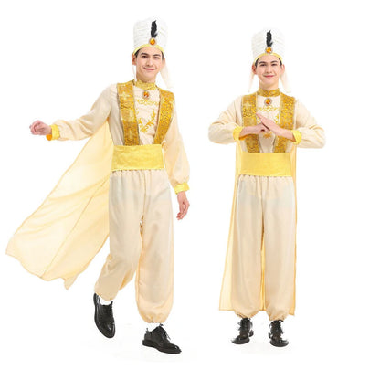 Cosplay Aladdin Lamp Prince Aladdin Prince Costume Outfit Adult Set Halloween