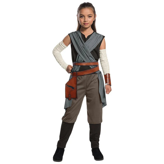 Kids Rey Costume The Rise of Skywalker Halloween Outfit Party Wear