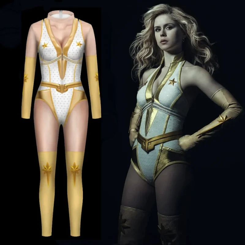 Cosplay Jumpsuit Sexy Girls Women Zentai Party Christmas Bodysuit Halloween The Boys Superhero Starlight January Annie Catsuit