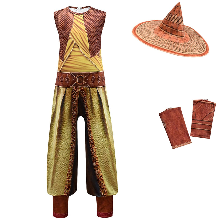 Cosplay Legend  Movie Raya and The Last Dragon Raya Girl Cosplay Costume Raya Set Children's Performance Costume