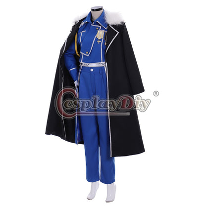 Anime Fullmetal Alchemist Oliva Mira Armstrong Cosplay Costume Adult Military Halloween Suit