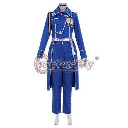 Anime Fullmetal Alchemist Oliva Mira Armstrong Cosplay Costume Adult Military Halloween Suit