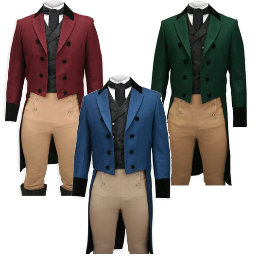 Cosplaydream Anthony Cosplay Men's Victorian Regency Outfit Victorian Gentlemen Suit Colonial Suit Cosplay Costume