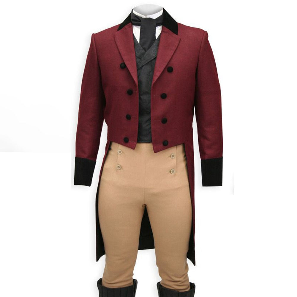 Cosplaydream Anthony Cosplay Men's Victorian Regency Outfit Victorian Gentlemen Suit Colonial Suit Cosplay Costume