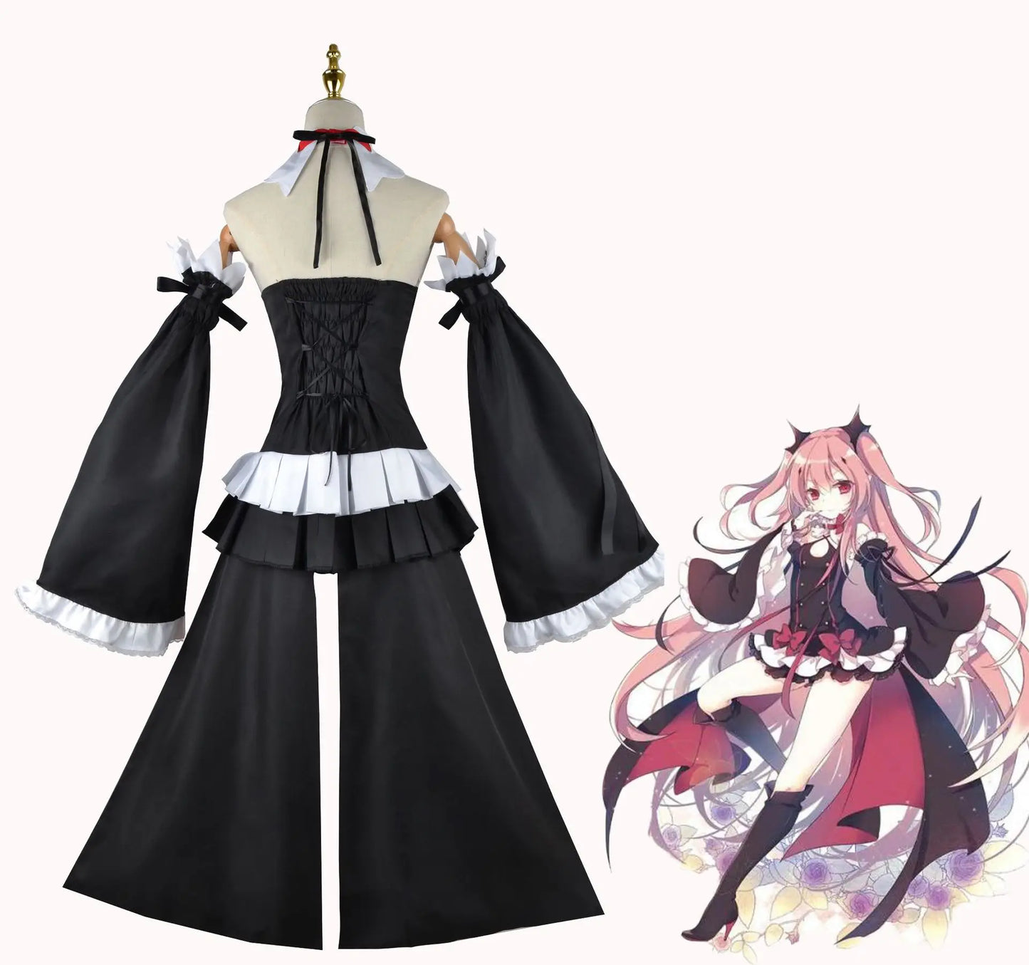 Costume Cosplay Seraph Of The End pour Femme, Uniforme Anime Owari no Seraph Witch Vampire, Vêtements d'Halloween