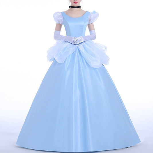 Custom Made Cinderella Princess Costume Cosplay Dress For Adult Women Ladies Hallowmas Party