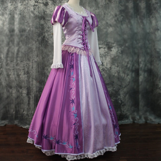 Custom Made Halloween Carnival Party Rapunzel Princess Costume Cosplay Purple Dress