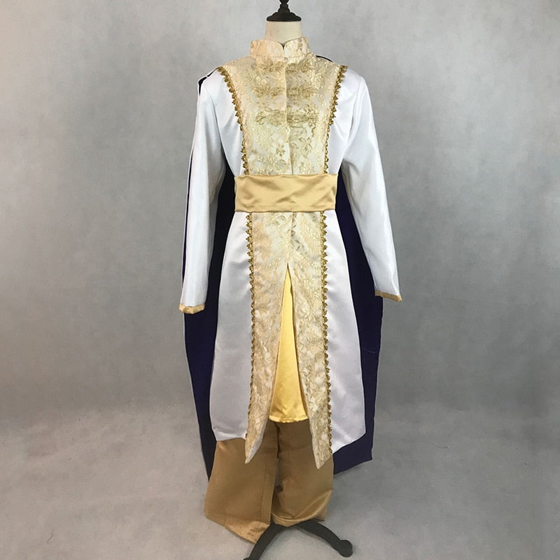 Custom Made Aladdin Prince Princess Jasmine Lovers Cosplay Costume For Adult Man Women Halloween Party Costume