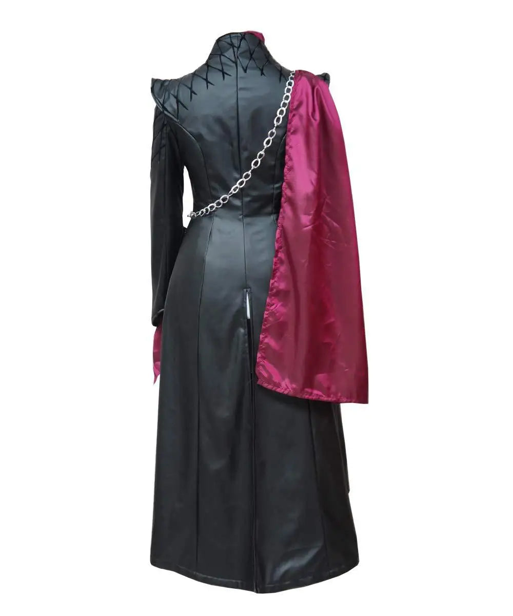 Daenerys Cosplay Costume Black Jacket Long Cape Movie Cosplay Full Set Lady Suit Outfits for Women Queen Cosplay Halloween Suit