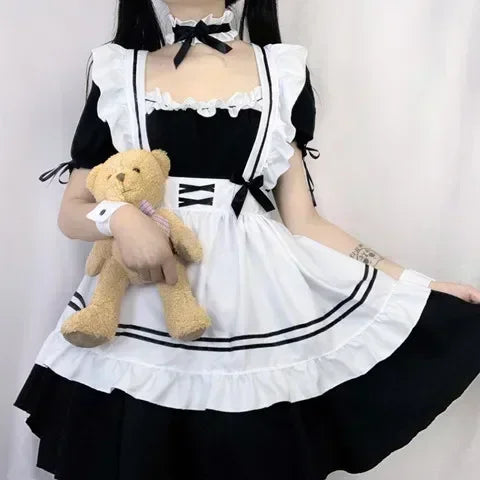 Daily Gothic Lolita Maid Costume Cos Cute Student Women's Boss Dress Lolita Suit Two-dimensional Clothing