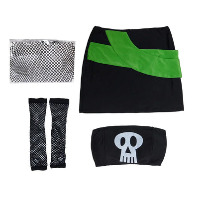 Danny Phantom Cosplay Costumes Adults Women Sam Manson Outfit Superhero Daniel Danny Fenton Suit Halloween Skull Head Coustume