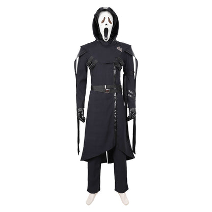 Dead Cos by Daylight Cosplay Serial Killer Ghost Face Costume Coat Pants Mask for Adult Men Fantasia Man Halloween Carnival Suit