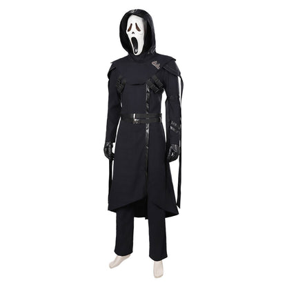 Dead Cos by Daylight Cosplay Serial Killer Ghost Face Costume Coat Pants Mask for Adult Men Fantasia Man Halloween Carnival Suit