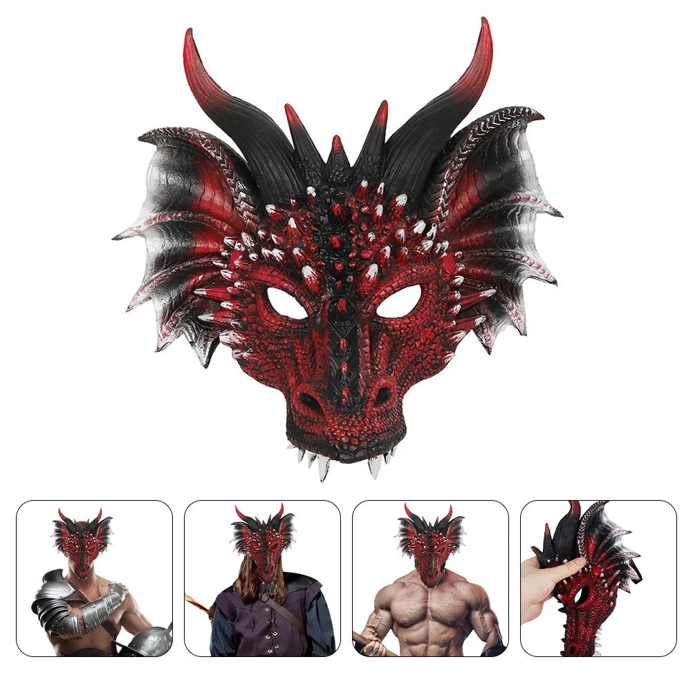 Decorate Dragon Mask Cosplay Mask Funny Costume Mask Party Supplies Decorate Decoration Men Women Cosplay Part