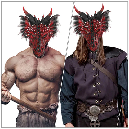 Decorate Dragon Mask Cosplay Mask Funny Costume Mask Party Supplies Decorate Decoration Men Women Cosplay Part