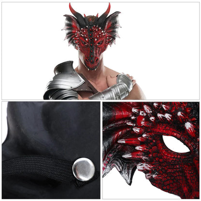 Decorate Dragon Mask Cosplay Mask Funny Costume Mask Party Supplies Decorate Decoration Men Women Cosplay Part