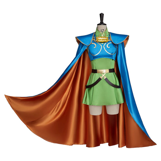 Deedlit Cosplay Anime Record of Lodoss War Deedlit Costume Deedlit Battle Suit Full Set with Cloak Cape Women Halloween Outfit