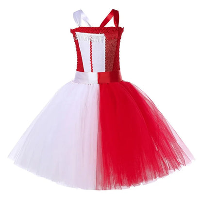 Demon Angel Costume for Girls Carnival Party Tutu Princess Dress Vestido Halloween Costume for Kids Cosplay Dresses with Wings