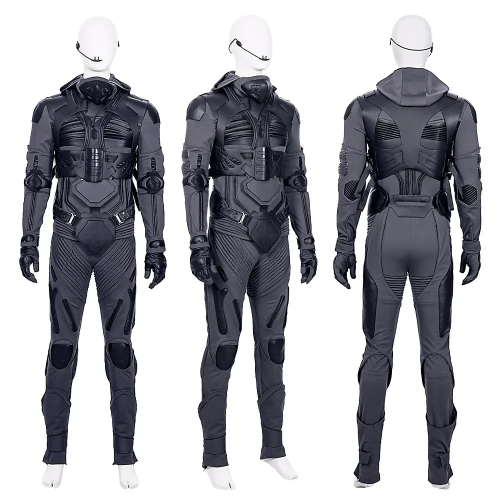 Black Dune Paul Cosplay Costume Full Set for Men Custom Size Adult Outfit