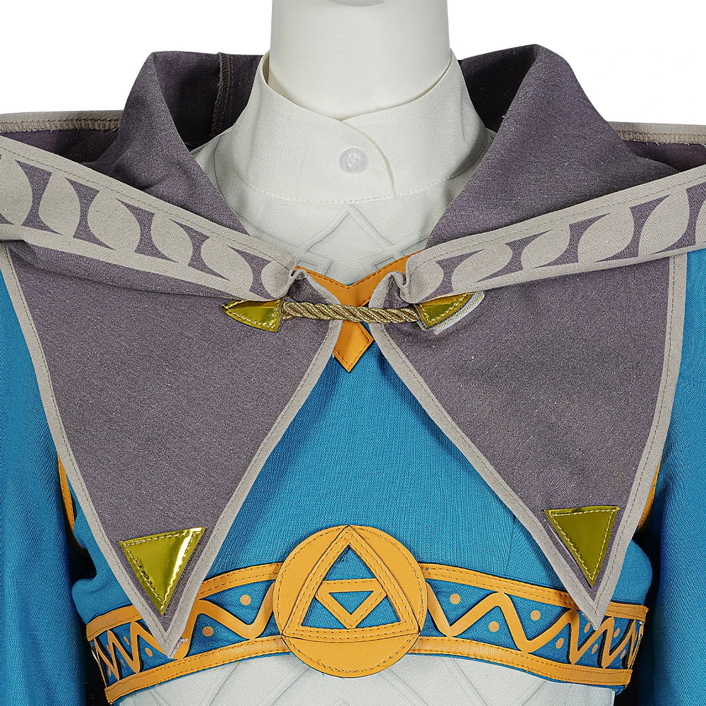 Disguise Princess Cosplay Zelda Costume Legends Breath of The Wild Cosplay Fancy Dress Outfit Battle Suit with Accessories