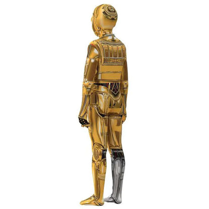 C-3PO Robot Cosplay Star Wars Costume Halloween Cosplay See-Threepio Protocol Droid Mask Jumpsuit Adult Kids Bodysuits