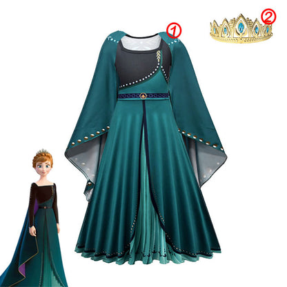 Frozen Costume Princess Dress for Girls White Sequined Mesh Ball Gown Carnival Clothing Kids Cosplay Snow Queen Elsa Anna