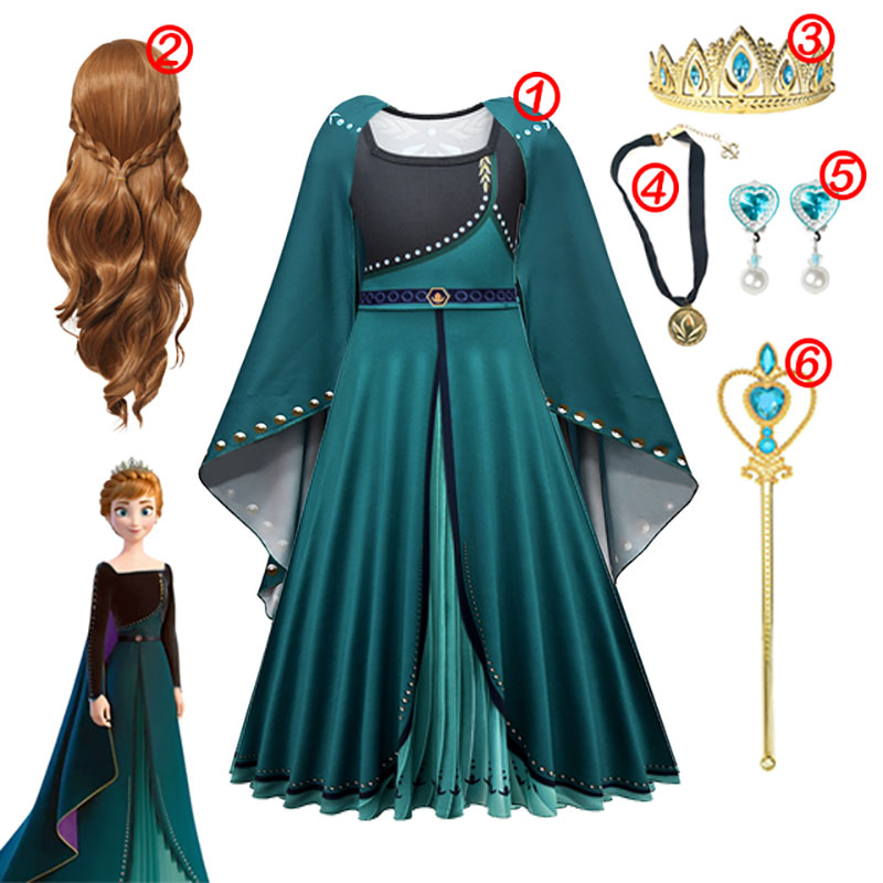 Frozen Costume Princess Dress for Girls White Sequined Mesh Ball Gown Carnival Clothing Kids Cosplay Snow Queen Elsa Anna