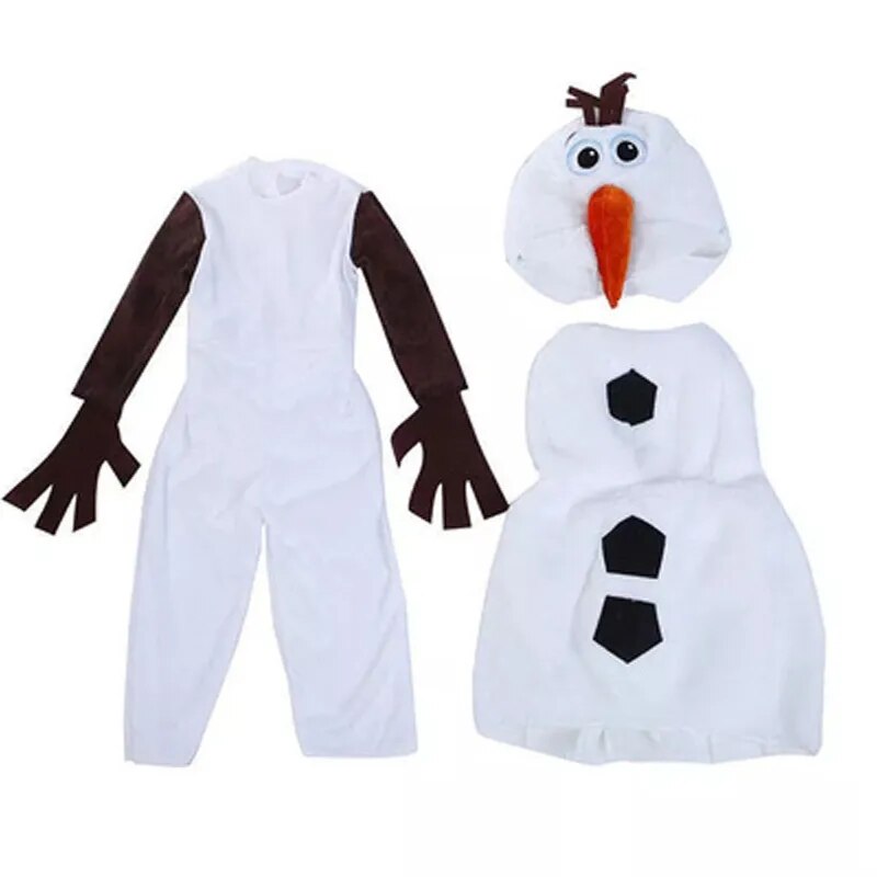 Frozen Olaf Halloween Costume Cosplay for Baby Kids Gifts Cartoon Snowman Fancy Dress Comfy Deluxe Plush Adorable Child